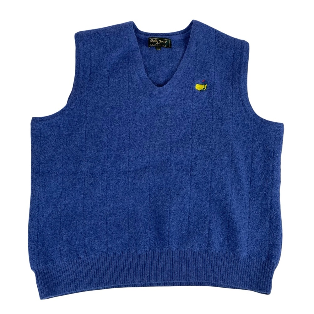 Bobby Jones Women's Masters Golf Baby Alpaca Wool Vest Blue Purple Size XL